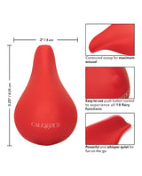 Red Hot Glow Rechargeable Silicone Massager - Red