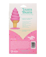 Naughty Bits Yum Bum Ice Cream Cone Silicone Butt Plug - Pink