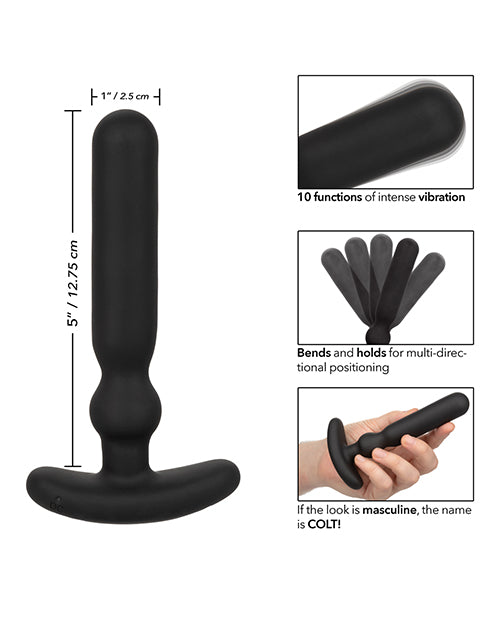 Colt Rechargeable Anal-T Silicone Probe - Large - Black