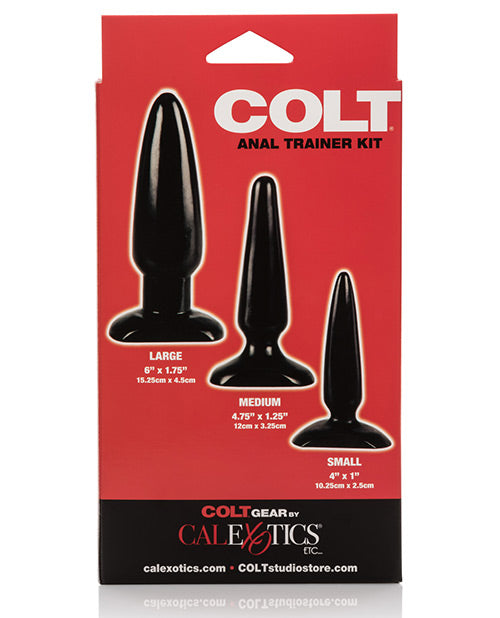 COLT Anal Trainer Kit Butt Plug - Black