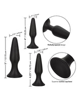 Colt Silicone Anal Trainer Kit (set of 3) - Black