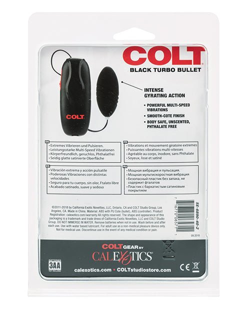 COLT Turbo Bullet with Wired Remote Control - Black