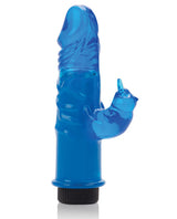 Crystal Playmate Dual Vibrating Rabbit Vibrator - Blue