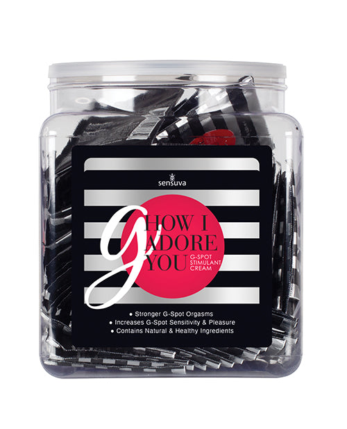 G How I Adore you G-Spot Enhancement Cream - Tub of 100 Single Use Packet