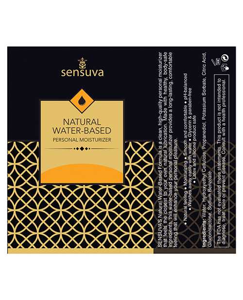 Sensuva Natural Water Based Personal Moisturizer - 4.23 oz Butter Rum