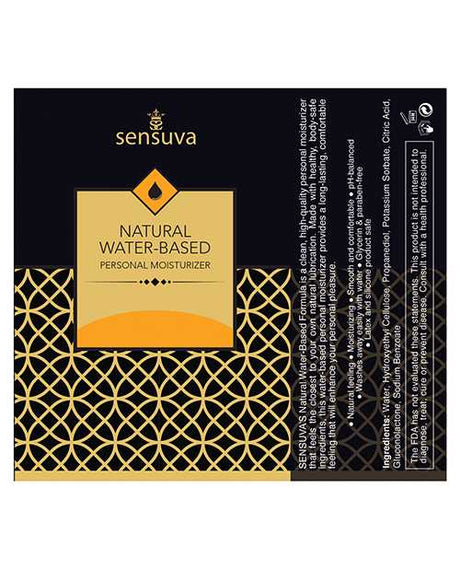 Sensuva Natural Water Based Personal Moisturizer - 4.23 oz Butter Rum