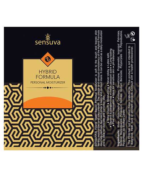 Sensuva Hybrid Orange Creamsicle Flavored Lubricant 1.93oz