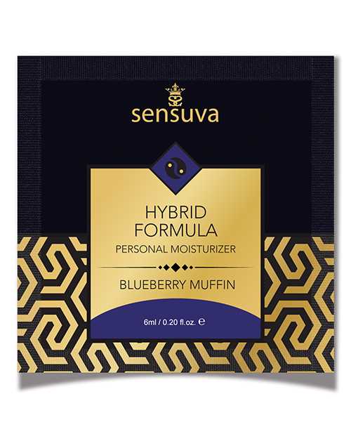 Sensuva Hybrid Personal Moisturizer Single Use Packet - 6 ml Blueberry Muffin