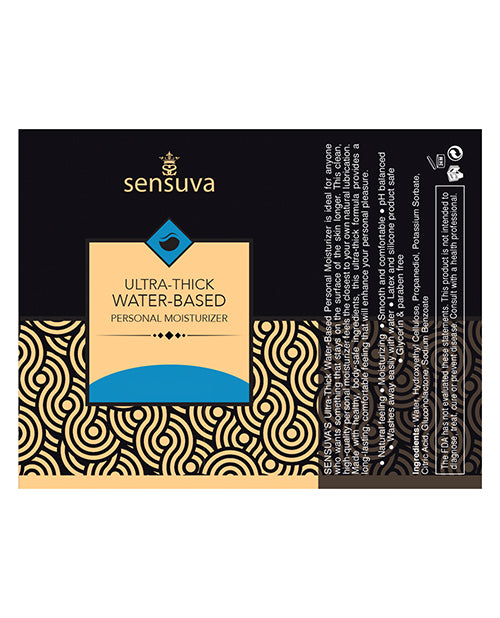 Sensuva Ultra Thick Water Based Personal Moisturizer Lubricant 1.93oz