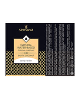 Sensuva Natural Water Based Exotic Coconut Flavored Lubricant 4oz