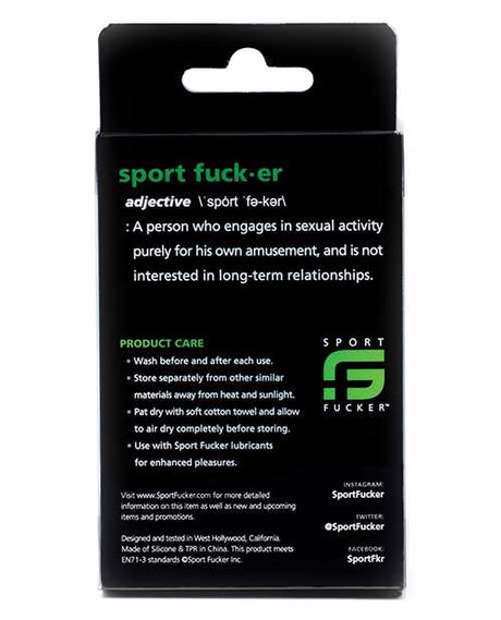 Sport Fucker Cum Plug Kit - Black