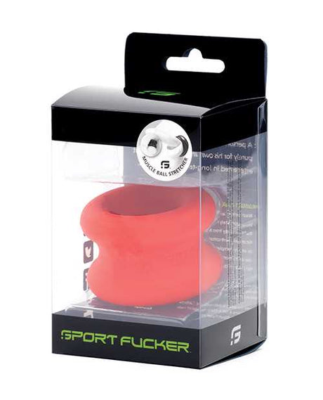 Sport Fucker Silicone Muscle Ball Stretcher - Red