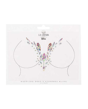 Shots Bliss Dazzling V Cleavage Bling Sticker O/S