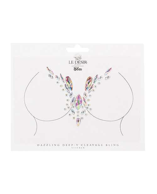 Shots Bliss Dazzling V Cleavage Bling Sticker O/S