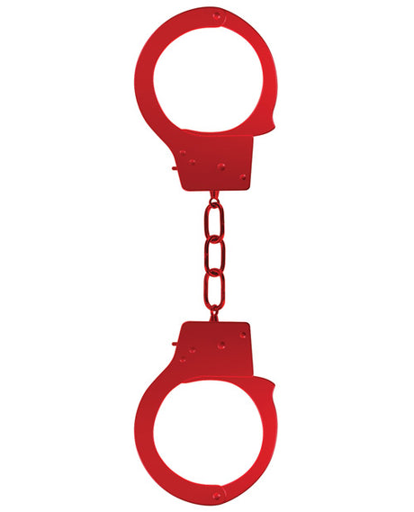 Ouch! Beginners Handcuffs Metal - Red