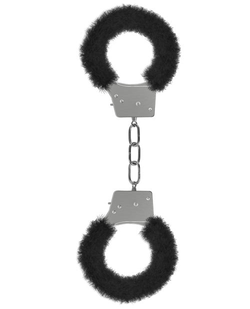 Ouch! Beginner`s Furry Handcuffs - Black