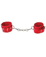 Ouch! Leather Cuffs - Red