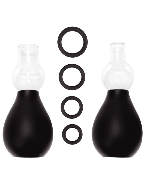 Shots Ouch Nipple Erector Set - Black