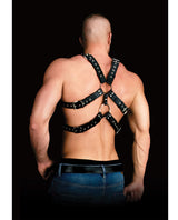 Shots Ouch Andreas Masculine Masterpiece Body Harness - Black