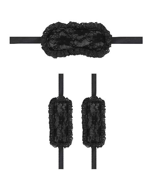 Ouch! Kits Introductory Bondage Kit #7 (2 piece kit) - Black