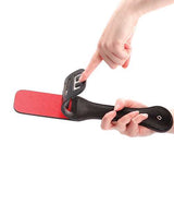 Ouch! Leather Paddle Love - Black