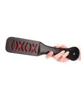 Ouch! Leather Paddle XOXO - Black