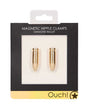 Shots Ouch Bullet Magnetic Nipple Clamps - Gold