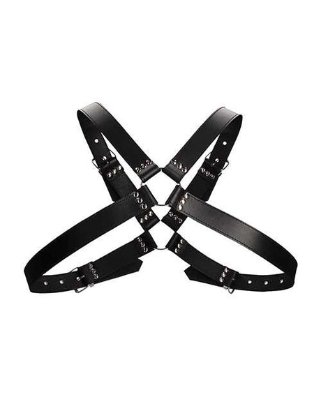 Shots Ouch Men's Large Buckle Harness - Black