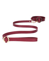 Shots Ouch Halo Collar w/Leash - Burgundy