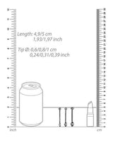 Shots Ouch Urethral Sounding Metal Plug Set - 49/50mm