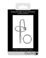 Shots Ouch Urethral Sounding Metal Plug