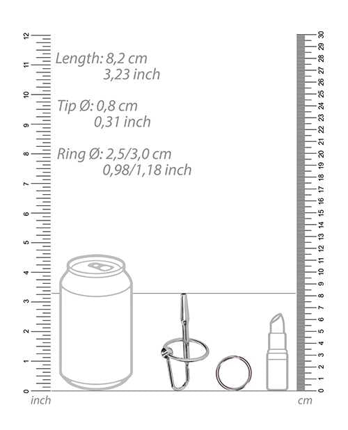 Shots Ouch Urethral Sounding Metal Plug