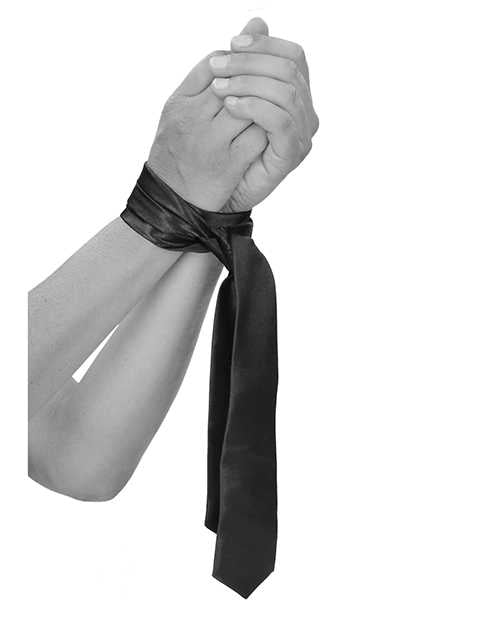 Ouch! Satin Bondage Tie - Black