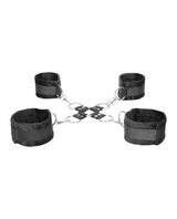 Ouch! Velcro Hogtie with Hand and Ankle Cuffs - Black