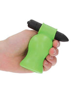 Ouch! Vibrating Head Masturbator Glow in the Dark - Green
