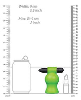 Ouch! Vibrating Head Masturbator Glow in the Dark - Green