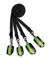 Ouch! Bed Bindings Restraint Kit Glow in the Dark - Green