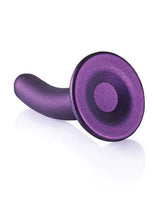 Ouch! Smooth G-Spot Silicone Dildo 5in - Metallic Purple