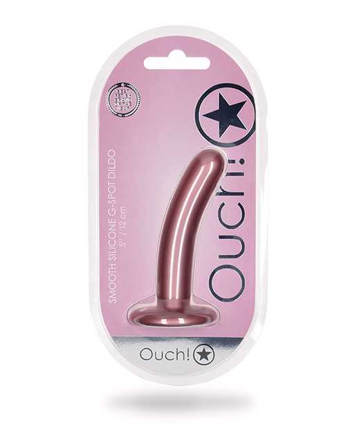 Shots Ouch 5" Smooth G-Spot Dildo - Rose Gold