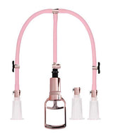 Shots Pumped Clitoral & Nipple Pump Set - Medium Rose Gold