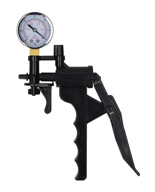 Pumped Lite Beginners Pump with PSI Gage - Black