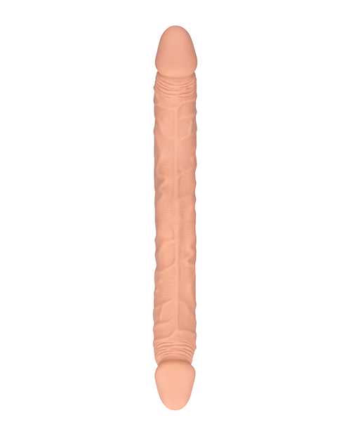 RealRock Skin Realistic Double Dildo 14in - Vanilla