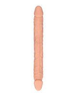 RealRock Skin Realistic Double Dildo 14in - Vanilla