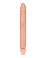 RealRock Skin Realistic Double Dildo 18in - Vanilla
