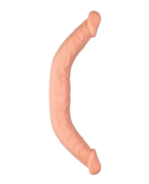 RealRock Skin Realistic Double Dildo 18in - Vanilla