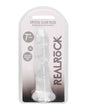 Shots RealRock Crystal Clear 7" Rippled Dildo  - Transparent