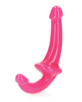 RealRock Strapless Strap-On Glow in the Dark Dildo 6in - Pink