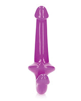 RealRock Strapless Strap-On Glow in the Dark Dildo 6in - Purple