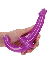 RealRock Strapless Strap-On Glow in the Dark Dildo 6in - Purple