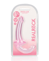 Shots RealRock Crystal Clear 6" Strapless Strap-On - Pink